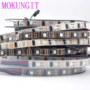 

5M WS2801 Addressable White/Black PCB 32 48 LEDs/m SMD 5050 RGB magic color LED strip Light 5V 12V 1 ic control 1 led