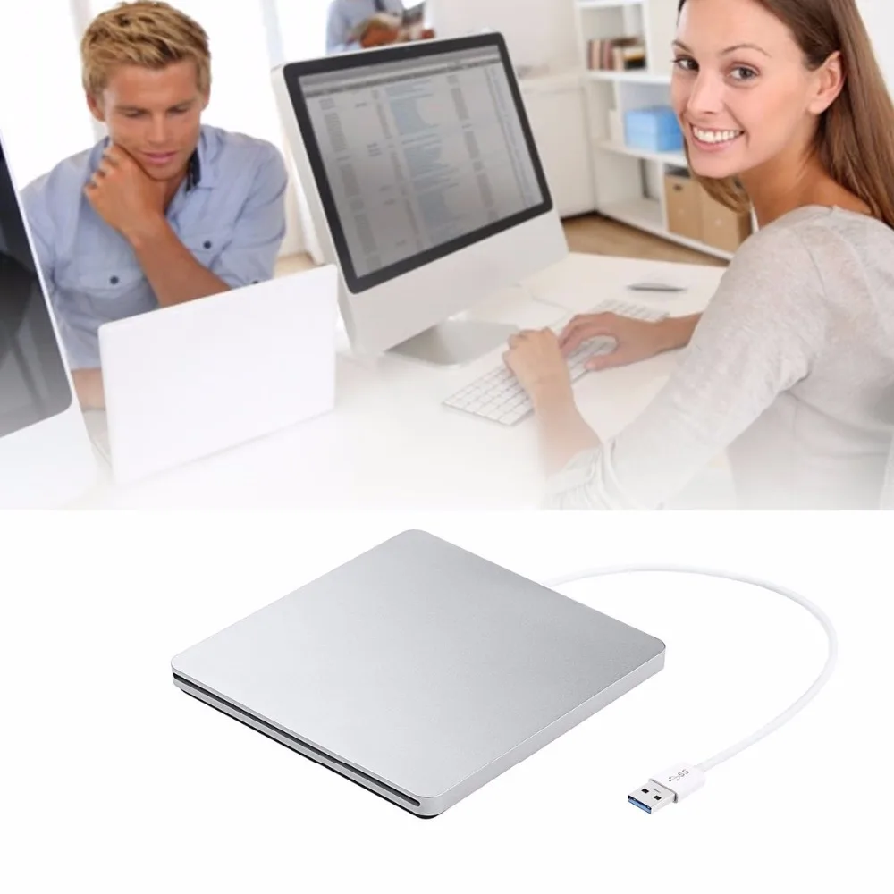 USB 3 0 слот нагрузки диск внешний dvd плеер CD/DVD RW горелки писатель рекордер Superdrive для