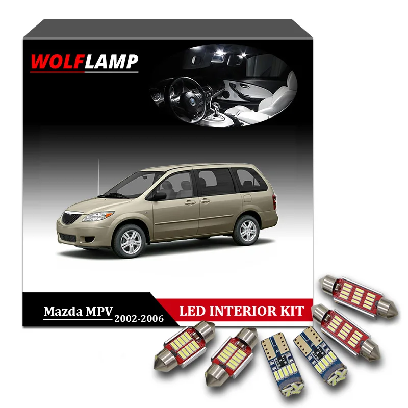 Wolflamp 14 шт. супер яркие белые светодиодные с Canbus салона автомобиля светильник s для
