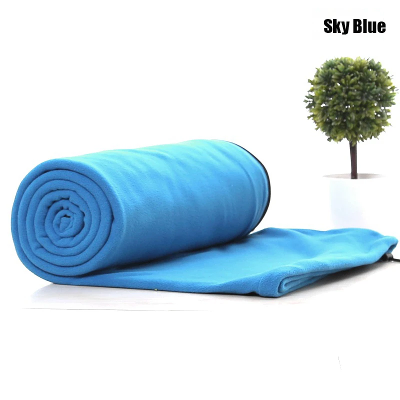 Dual-sides Fleece Sleeping Bag Portable Outdoor Sleeping Bag Camping Travel Warm Ultralight Sleeping Bag Liner ZR003