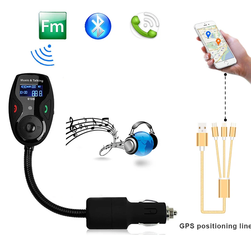 FM Transmitter Car MP3 Bluetooth Audio Player Wireless FM Modulator Car Kit Hands Free Talk A2DP