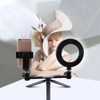 

16CM LED Selfie Ring Light Studio Photography Photo Fill Ring Light with Tripod for iphone Smartphone Makeup