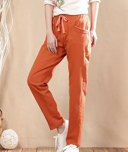 women's plus size cotton pants