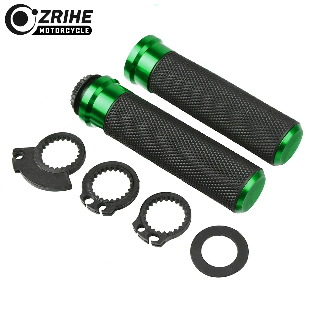 For SUZUKI SV SFV 650 DL650/V-STROM TL1000S GSR750 B-King Bandit 1250 Bandit1200S Moto Street Car Handlebars Grip Hand Bar Grips - Цвет: green