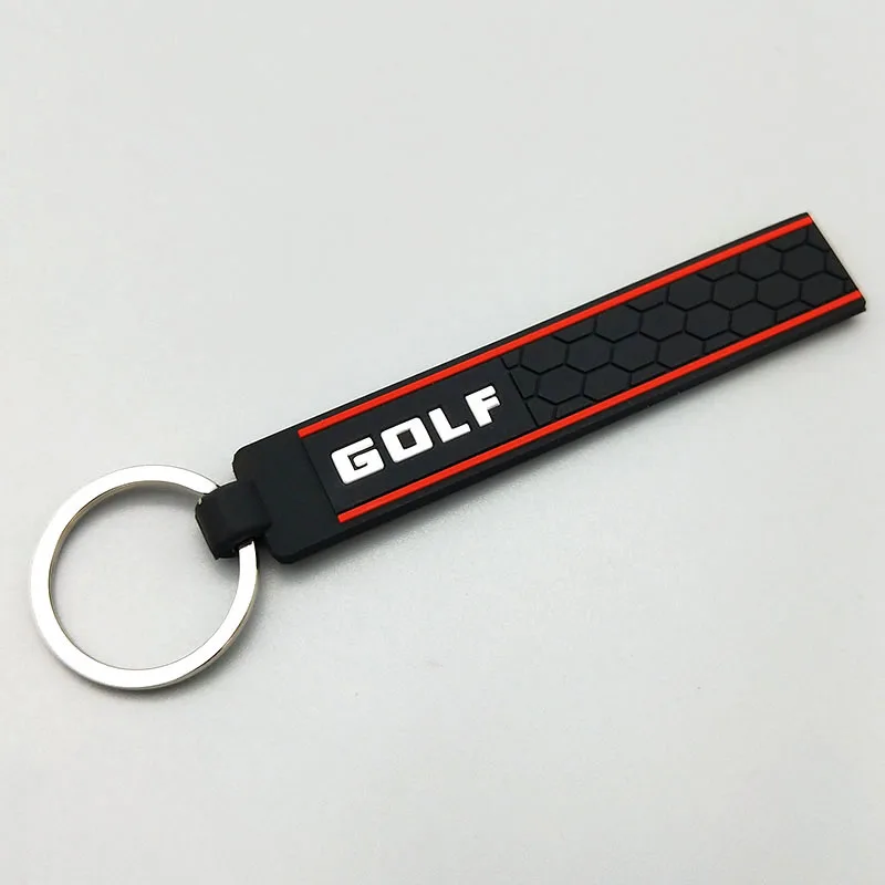 New design word Dont Touch My Key For Volkswagen polo passat b5 golf 4 5 6 MK6 Eos Bora Beetle TSI Silicone car key cover case - Название цвета: key chain