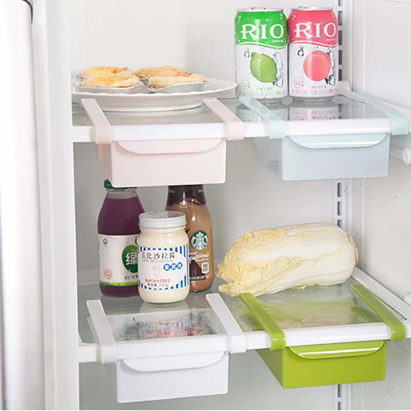 Нетоксичный фитнес Высокое качество кухонный холодильник страховой лоток отсек полка многоцелевой ящик для хранения вещей