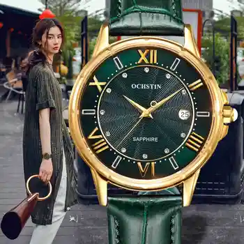

OCHSTIN New Fashion Women Watches Luxury Diamond Leather Calendar Waterproof Quartz-Watch Relojes Mujer 2019 Marca De Lujo Clock