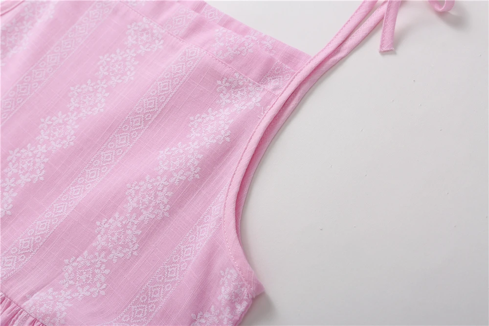 Yeedison Sleeveless Girls Dress Summer 2018 Cotton Toddler Girl Beach Kids Dresses Casual Baby Girl Princess Party Child Costume (11)