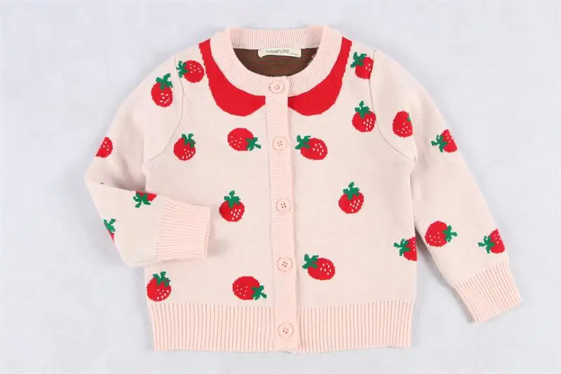 Pink INS/одинаковые комплекты для семьи детский весенний свитер одежда с принтом клубники хлопковое вязаное платье для мамы и дочки высокого качества - Цвет: Pink