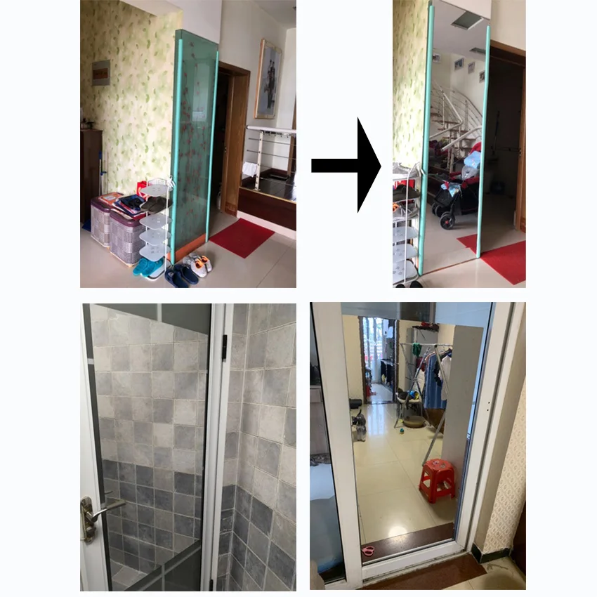 Espejo de vestir de combinación sin montura de baile de longitud completa para colgar en la pared palo de armario espejo decorativo Ultra claro