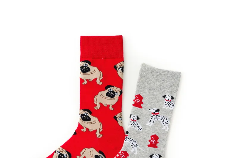 Funky Dog,Pet,Pug,Shiba Inu,Beagle,Buldog Socks Novelty Hosiery Women Ladies Socks Men Unisex Winter Cotton Happy Socks Female