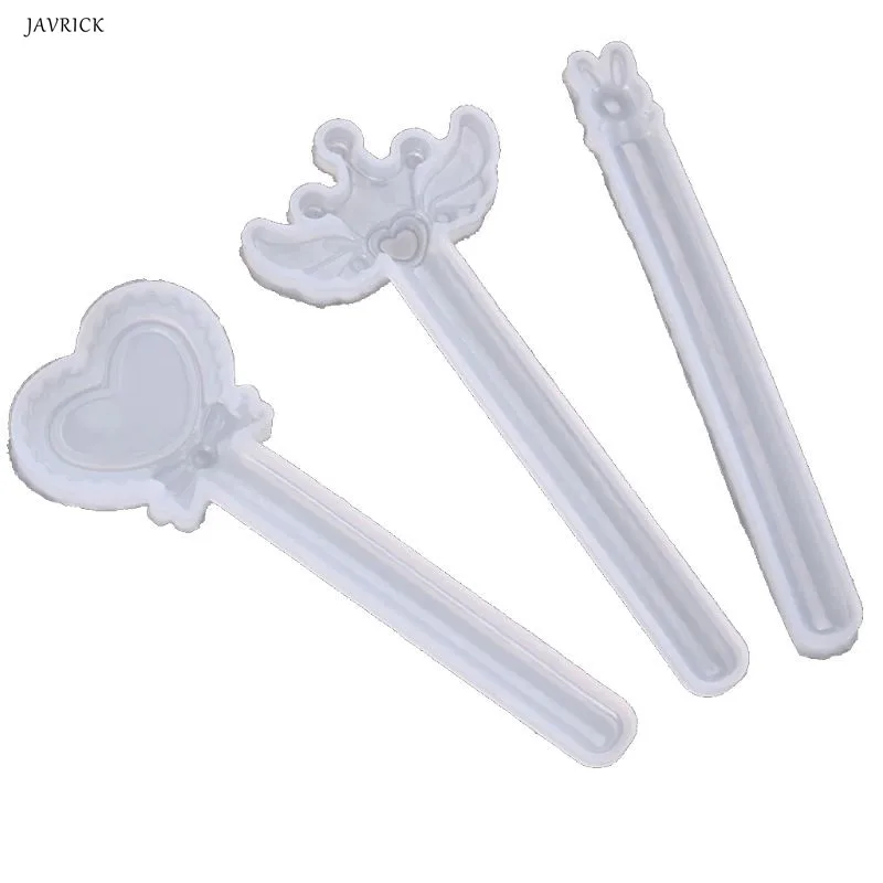 

3Pcs Crown Rabbit Wing Straight Ruler Silicone Mold Kit Resin Casting Craft Tool