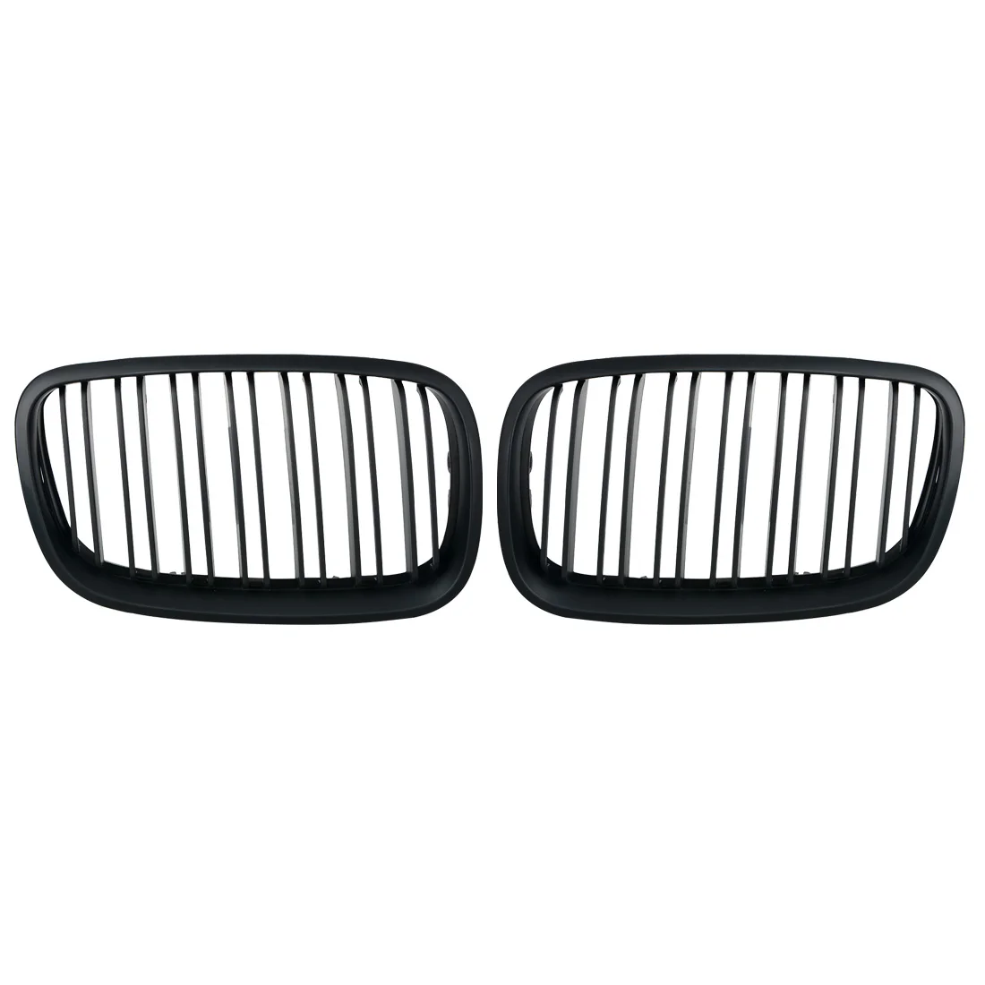 2pcs Matte Black Double Slat Kidney Grille Front Grill For BMW E70 E71 Model X5 X6 SUV M Sport xDrive 2007-2013 Car Styling 2pcs Matte Black Double Slat Kidney Grille Front Grill For BMW E70 E71 Model X5 X6 SUV M Sport xDrive 2007-2013 Car Styling