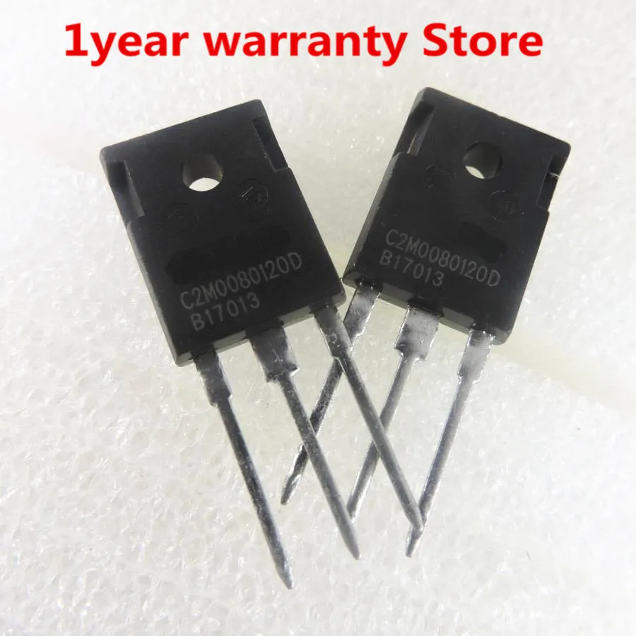 

5Pcs C2M0080120D C2M0080120 TO-247 31.6A 1200V 80Mohm Silicon Carbide Power MOSFET