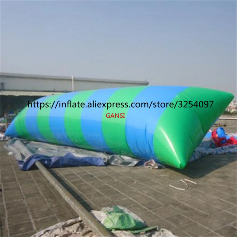 Crazy Water Sport Inflatable Water Blob 7X3m Inflatable Water Jumping Pillow For Ocean