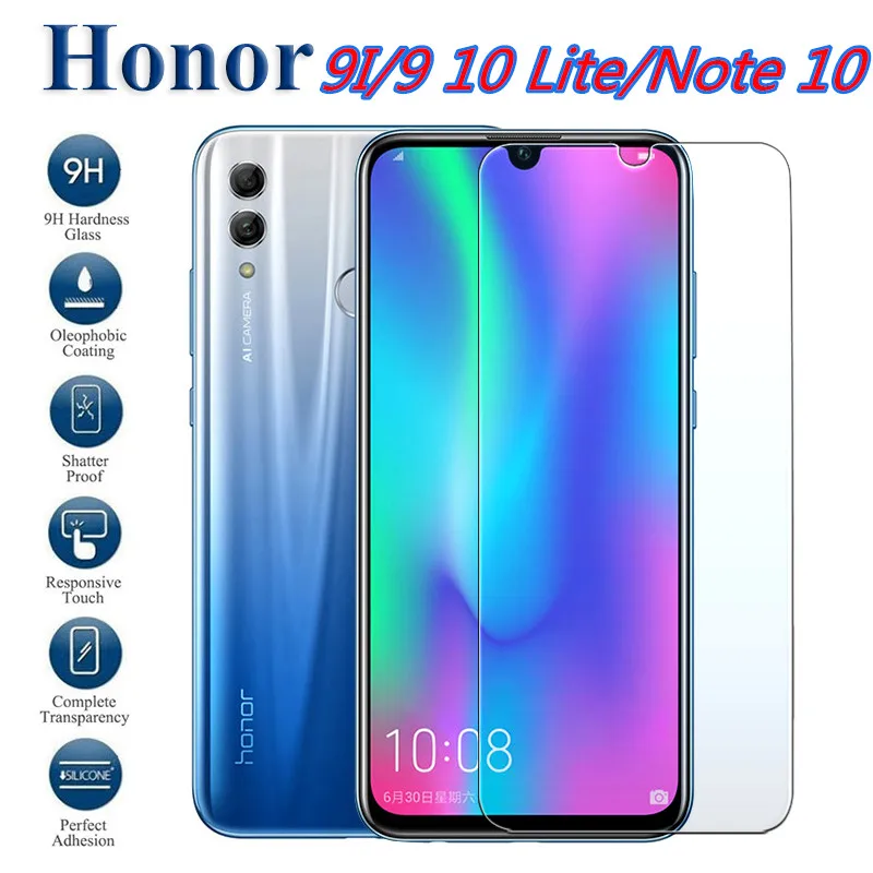 Закаленное стекло для huawei Honor 9 10 Lite светильник Защитная пленка для Honor 10i HRY-LX1 Защитная пленка для Honor 9Lite 10 Lite 10 i