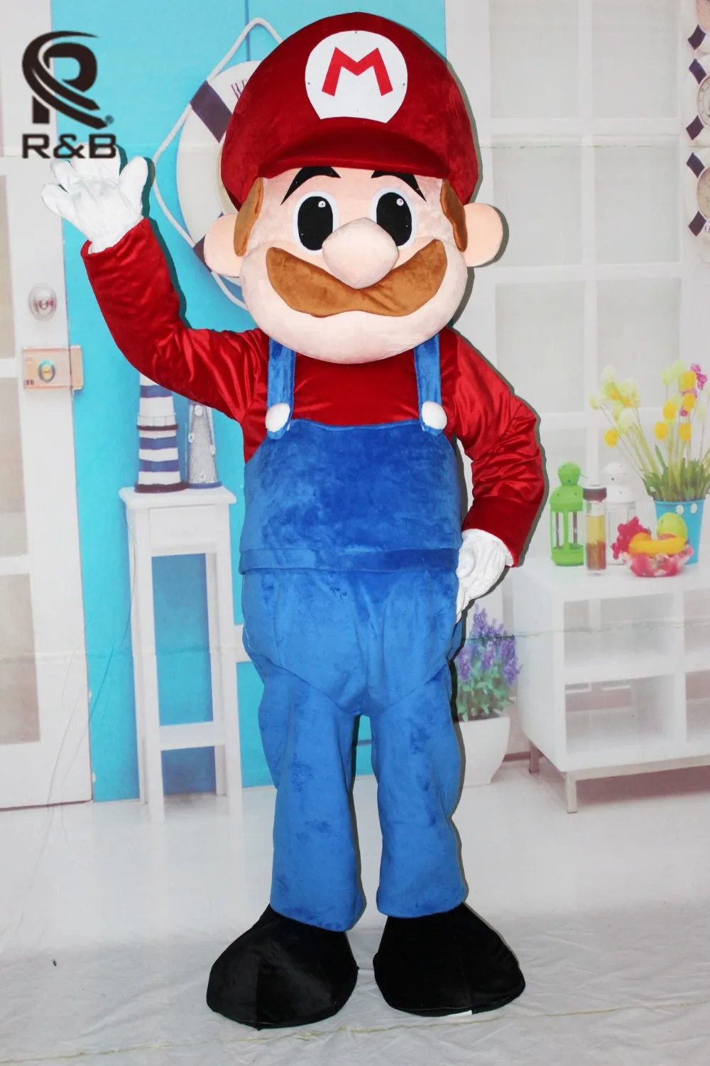 Высокое качество Забавный Хэллоуин Косплэй талисмана Super Mario Luigi братья Необычные Наряжаться вечерние талисмана для взрослых