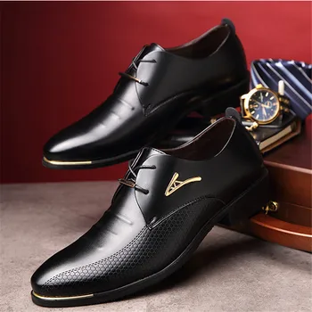 

Leather Men Dress Shoes 2019 Rafarillo Men Business Shoes Italian Style Fashion Men Wedding Shoes Male Footwear Boys Prom Shoes