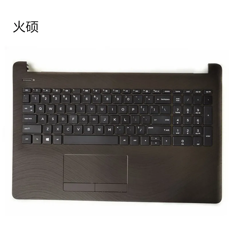 Серая верхняя крышка с сенсорной панелью клавиатуры для павильона 15-BS 15-BW Упор для рук P/N 925010-001 сегодня Новинка