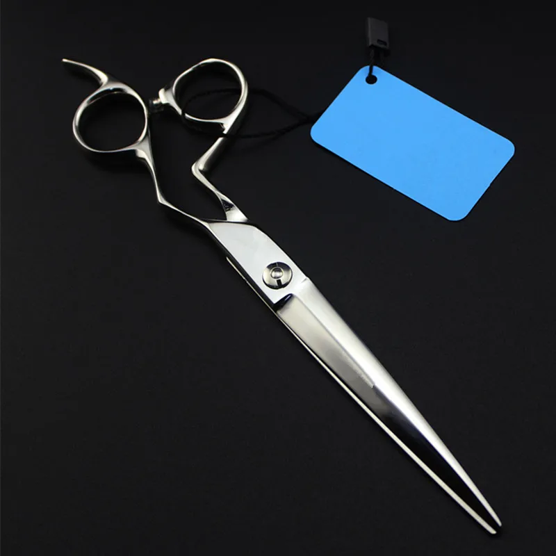 Tesouras de Corte de Cabeleireiro Tesoura do Barbeiro Personaliza Logotipo Japão ''pet Dog Grooming Cabelo Tesoura Cão Corte Makas Pet 7 7 Tesouras de cabelo