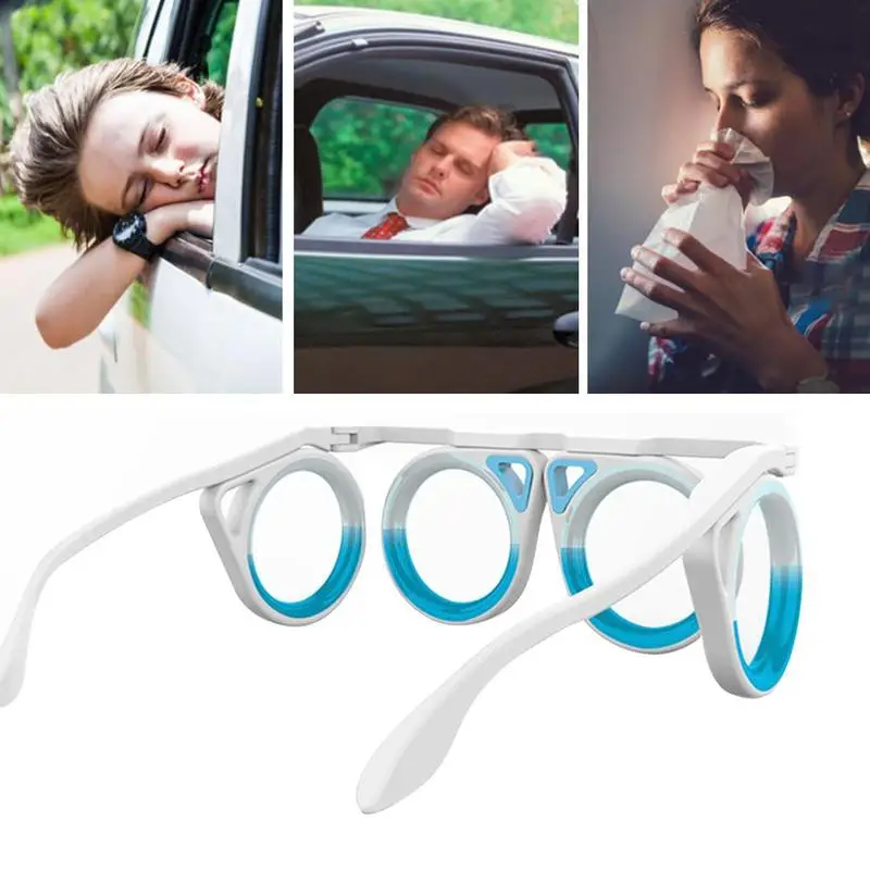 Anti motion Sickness Glasses Smart Seasick Airsick Liquid Removable