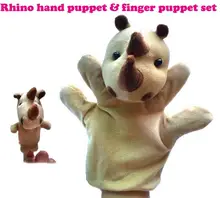 Marioneta Rinoceronte + Marioneta de Dedo
