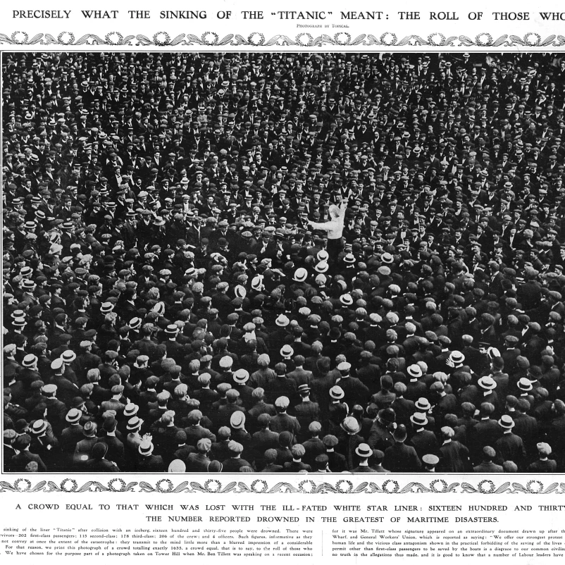 Titanic - Precisely What The Sinking Meant Poster Print By <ALIMT >&reg;</ALIMT> Illustrated London News Ltdmary Evans (36 X 24)