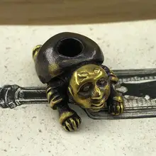 EDC инструменты латунный нож бусины латунный козел отпущения бусы на шнурок Паракорд нож брелок инструмент DIY кулон#133