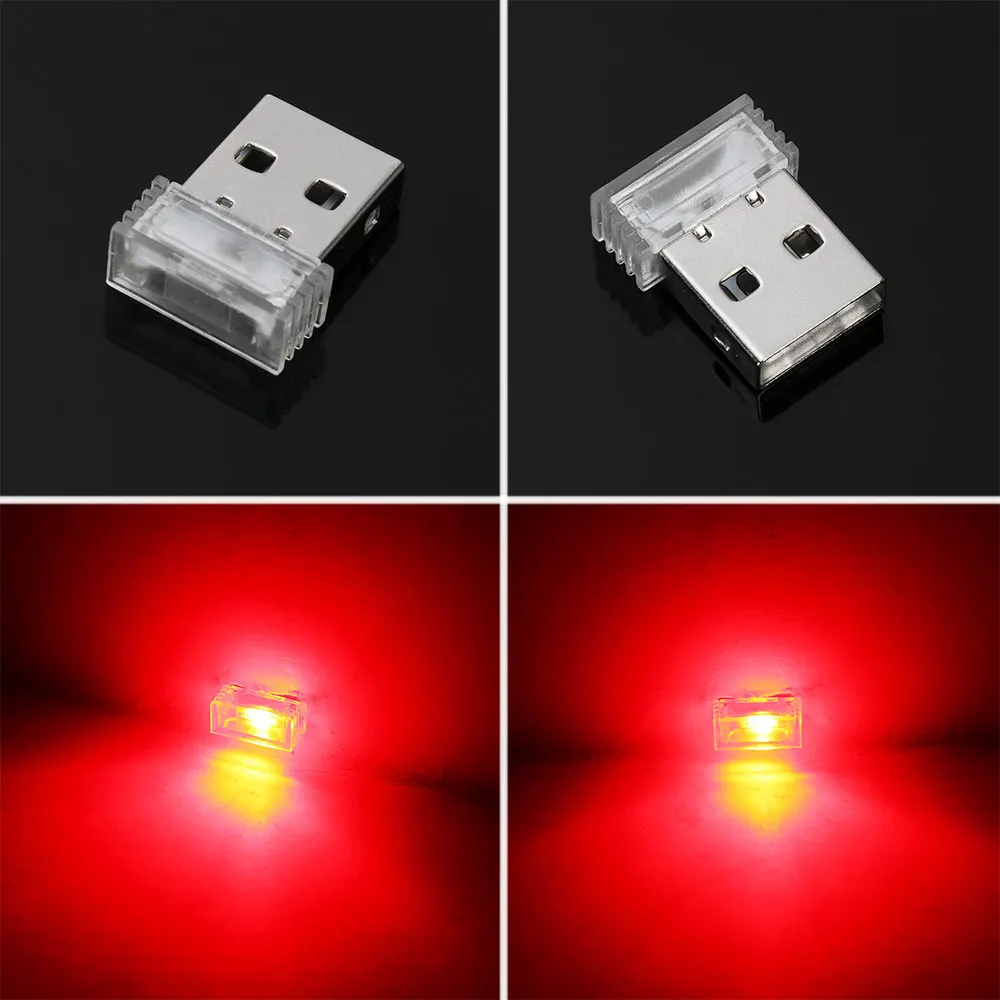 Новый автомобильный Стайлинг интерьерный Декор Usb атмосферный свет мини