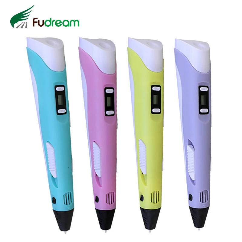 Fudream 3D ручки LED экран 2 го поколения 1 75 мм PLA DIY умная Ручка для рисования 3 D лучший