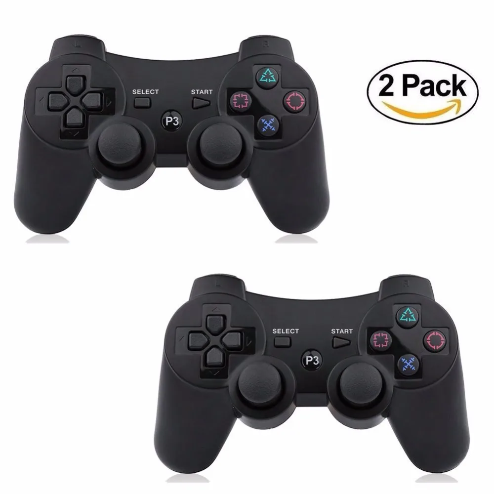 

2PCS 2.4G Wireless Bluetooth Game Controller For p3 PS3 Controle Joystick Gamepad Joypad Game Controller Remote Wireless gamepad