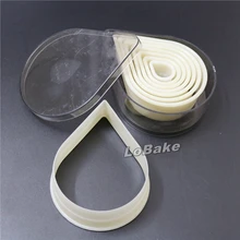 8 шт./компл.) плоский край капли воды формы высокого Класс нейлон Пластик печенья печенье мыло формы для DIY домашней выпечки поставки