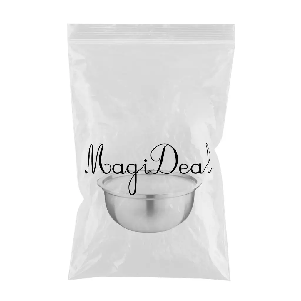Large Stainless Steel Catering Washing Mixing Bowl Flat Base with Lid