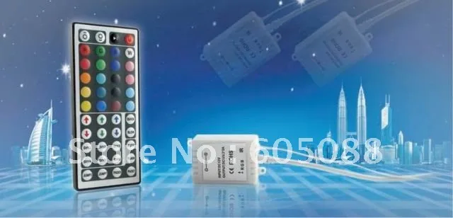 

44-key rgb led ir controler infrared remote lamp dimming DC12v with jump/gradual color changing mode 5pcs/lot DHL free shipping