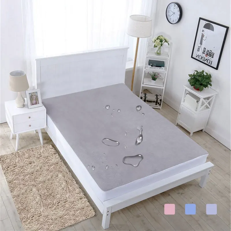Waterproof Mattress Cover Bed Cover Queen Waterproof Sheet Fitted Terry