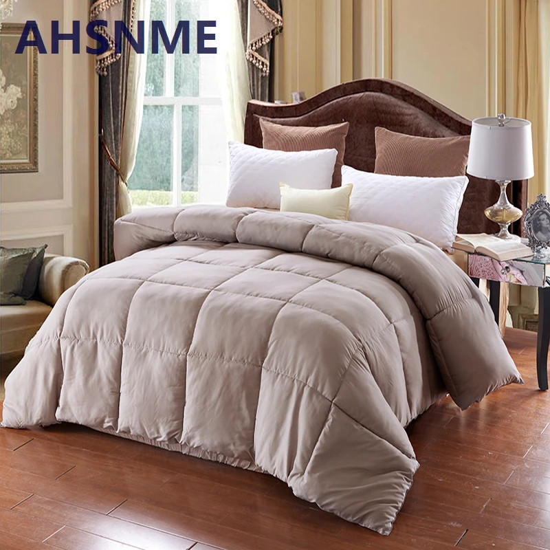 AHSNME 1pcs Spring and Autumn Down Quilt Double King Size Blanket 100