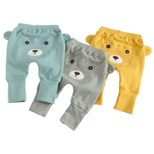 Штаны для малышей зимние длинные штаны унисекс для новорожденного мальчика и девочки повседневные милые хлопковые штаны с вышивкой