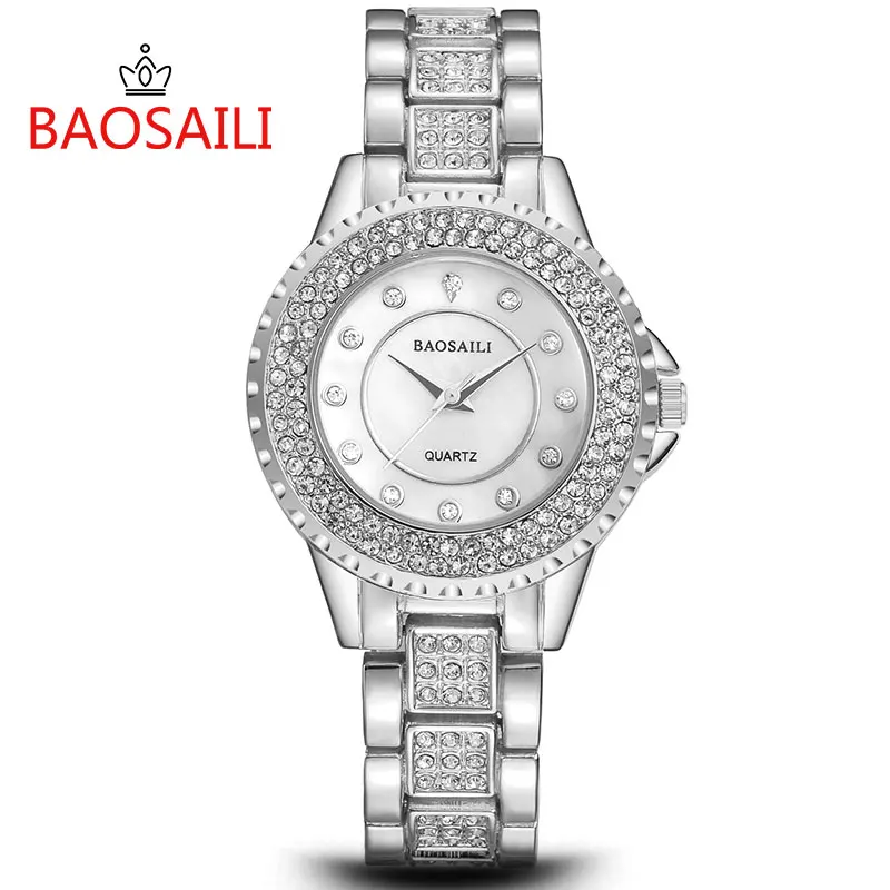 

New Design Shell Crystal Embedded Women Bracelet Watch Fashion Lady Analog Quartz Clock Dress Popular Relojes Para Mujer