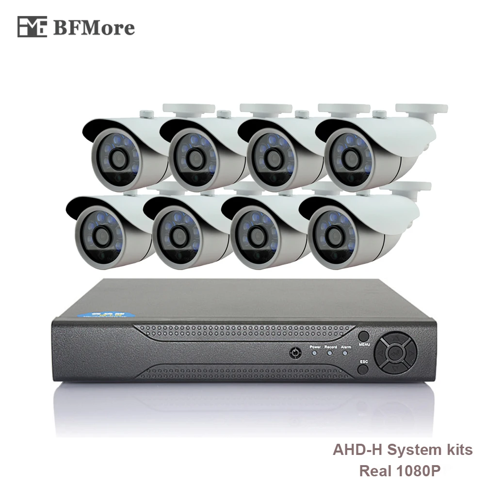 Bfmore 8CH AHD 1080P-H CCTV Системы 2.0MP HDMI AHD CCTV DVR ИК Открытый безопасности Камера комплект видеонаблюдения электронной почты FTP p2P xEye