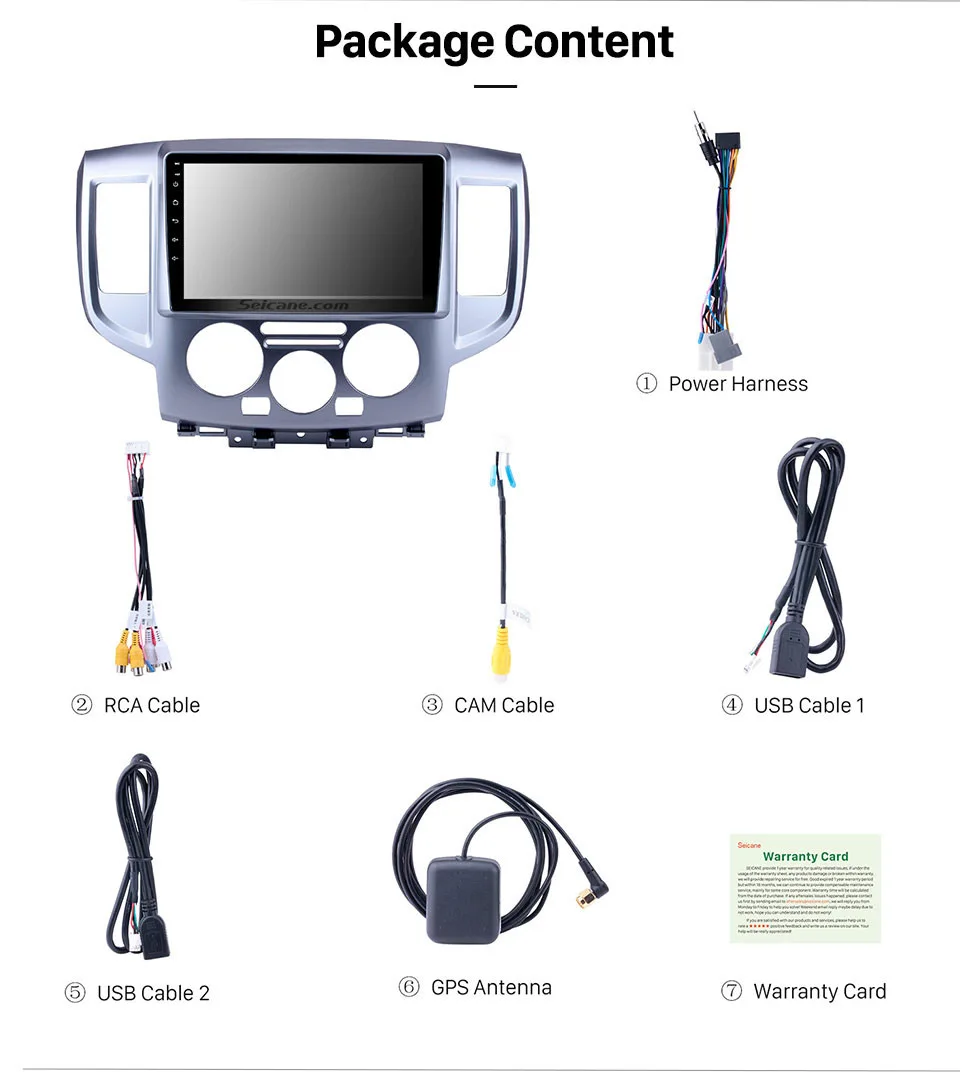 Sale Seicane 9 inch Android 8.1 Car Stereo Radio Head Unit Player GPS Navigation for 2009-2016 NISSAN NV200  Rom 16GB+Quad Core 16