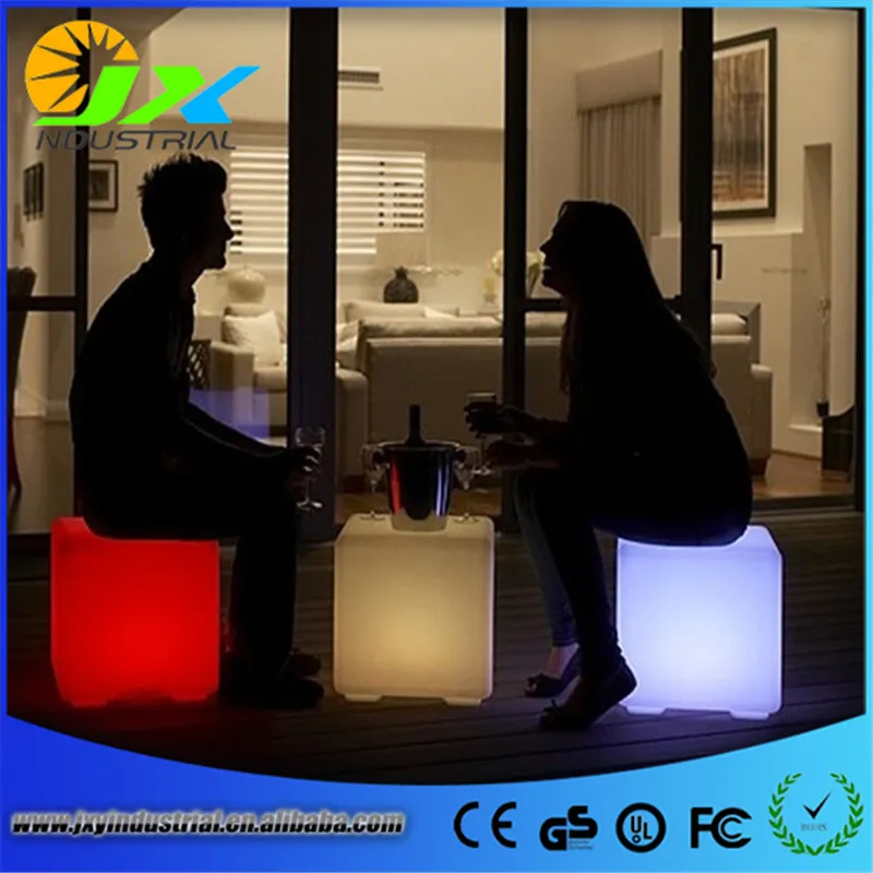 

Outdoor Waterproof Cube Chair Rechargeable LED Night Light RGB Remote Control lamps pool bar table cafe ktv hotel decor lighting