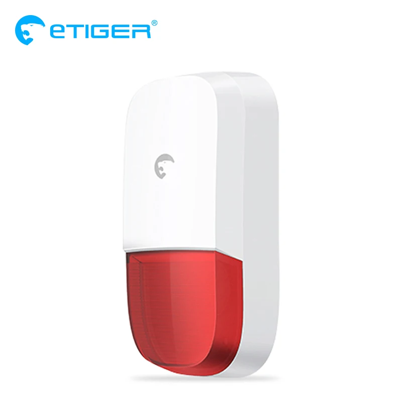 ETIGER S7B Беспроводной открытый свисток Беспроводной Открытый Strobe Siren для Etiger сигнализации Системы S4/S3