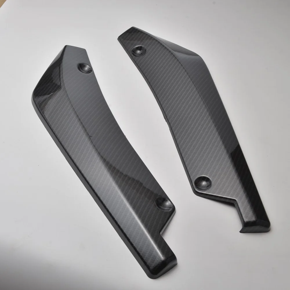 2 unids/set Universal parachoques trasero Spoiler Canards difusor de coche aleta lateral protección de arañazos fresco EPHBJ01 2 unids/set Universal parachoques trasero Spoiler Canards difusor de coche aleta lateral protección de arañazos fresco EPHBJ01