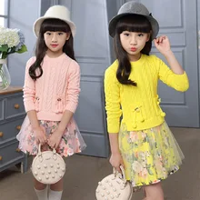 Suihua новинка модный осенний свитер с длинным рукавом и вырезом лодочкой в корейском стиле для девочек