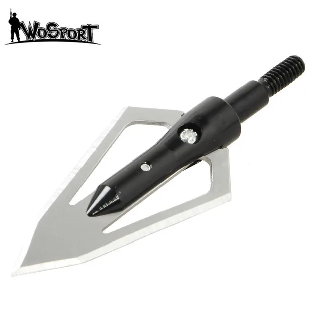 Hunting Archery Broadheads 100 Grain 2 Fixed Blades Arrow Tips