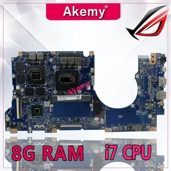 

Akemy N501J motherboard For ASUS N501JW UX501J G501J UX50JW FX60J laptop motherboard N501JW 8G RAM rev2.1 I7 cpu PM