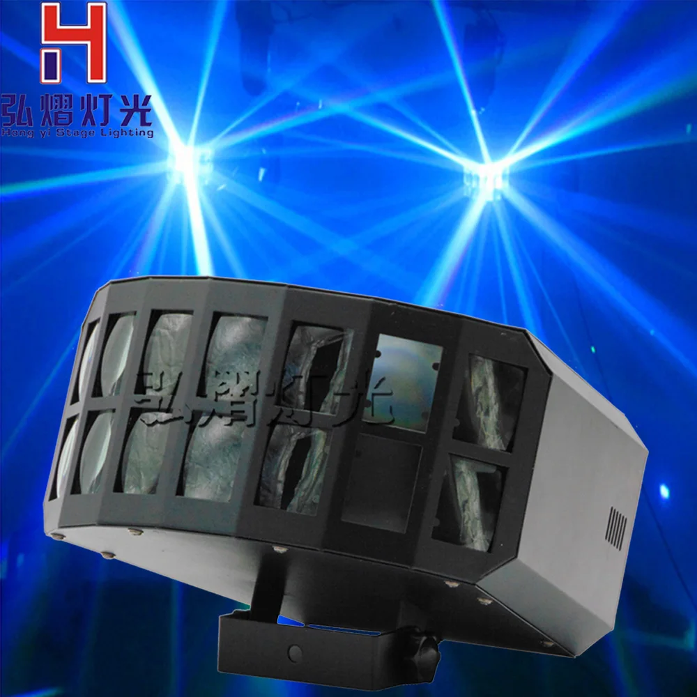 

NEW MINI Excellent RGBW 4IN1 2x10W LED Stage Lighting Automatic Control music LED Projector DJ Home KTV Disco Lights
