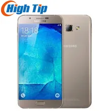 Разблокированный мобильный телефон samsung Galaxy A8 A8000, 5,7 дюймов, четыре ядра, камера 16,0 Мп, Android 5,1, 2 Гб ram, 16 ГБ rom, отремонтированный