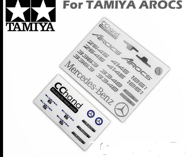 

1/14 SCALE TAMIYA Tractor Trailer benz 3363 3348 1851 1850 56357 56352 1850L 56307 actros arocs Leisu car body logo Stickers