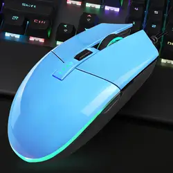 Проводная игровая клавиатура Мышь эргономичный 4-Скорость Точек на дюйм регулировки RGB мыши с подсветкой для портативных ПК NK-шопинг